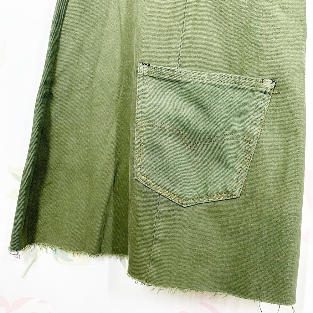 NEW Free People x Tricia Fix Reworked Denim Bell Wide Leg Flare Jeans XS - Picture 6 of 15